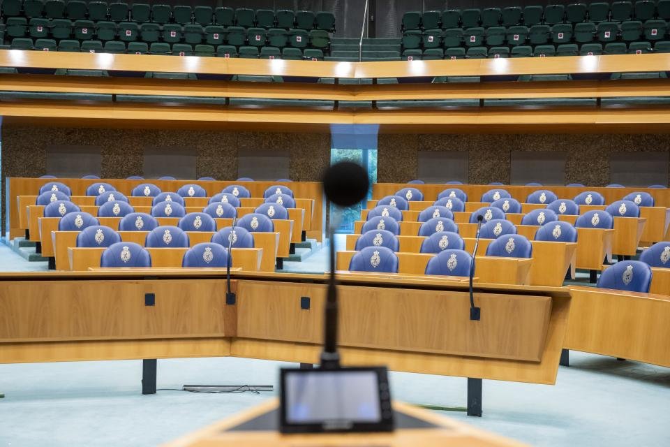 De plenaire zaal van de Tweede Kamer